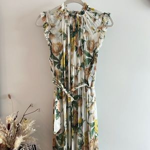 Zimmermann Floral Dress - Ivory / Green / Yellow
